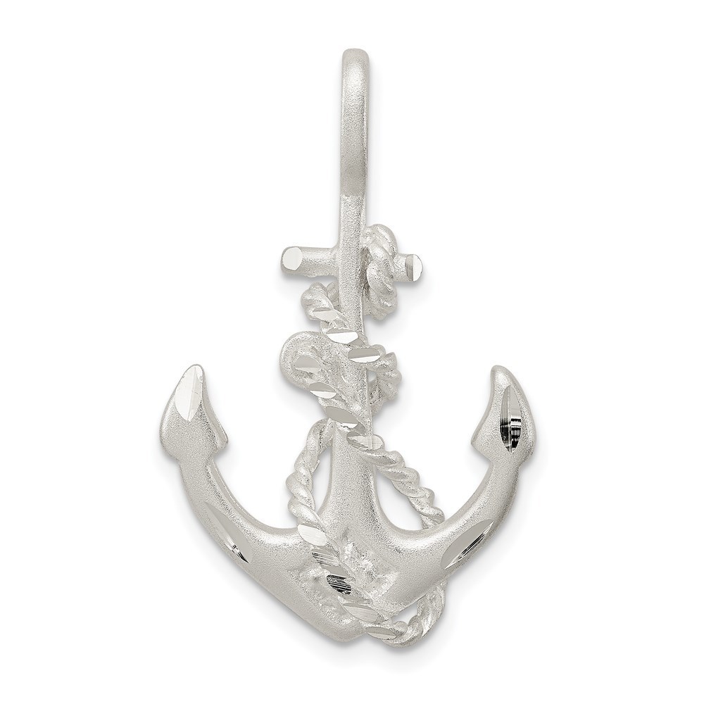 925 Sterling Silver Nautical Anchor Necklace Charm Pendant, Unisex
